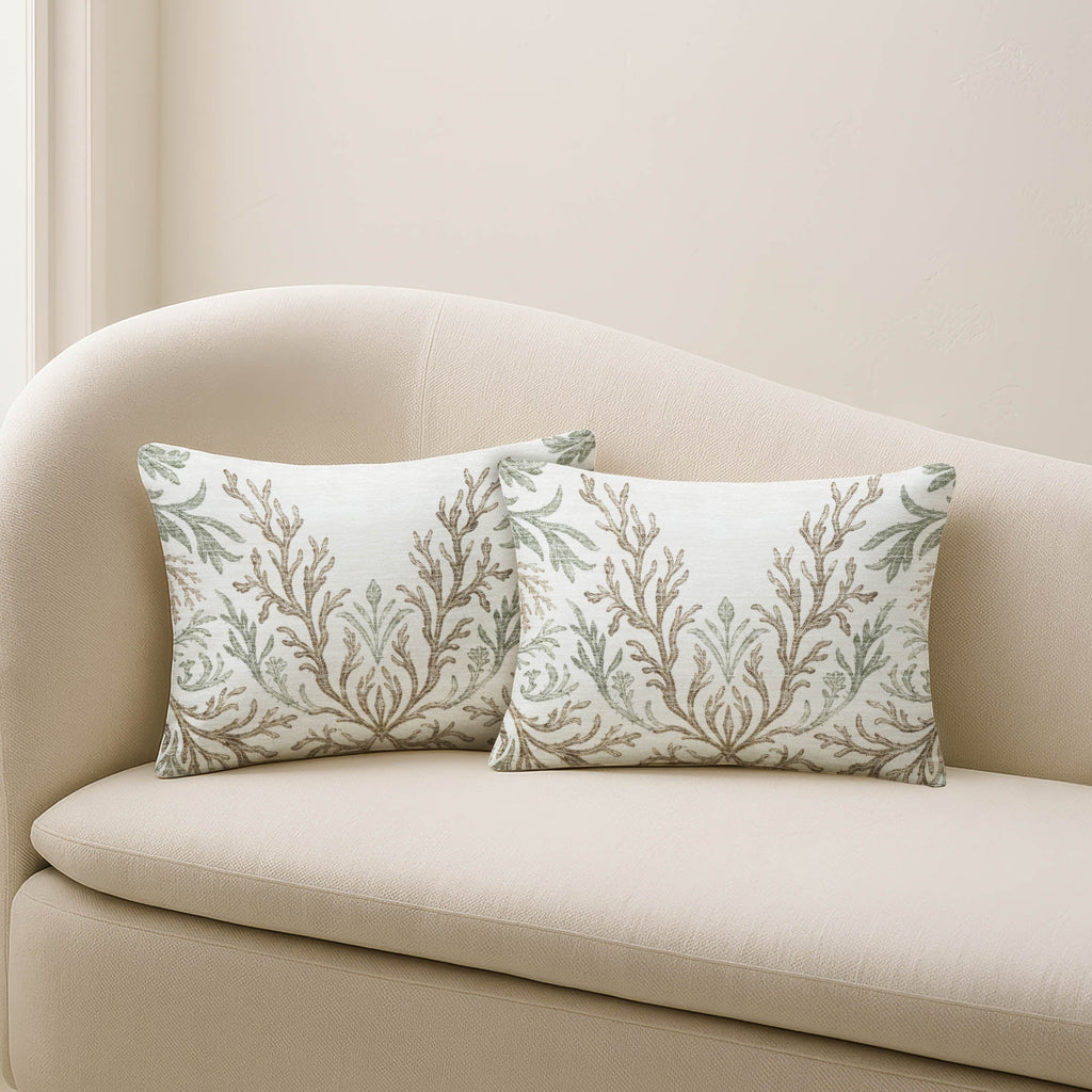 Bluewater BW11 Ivory Chenille Decorative Pillow