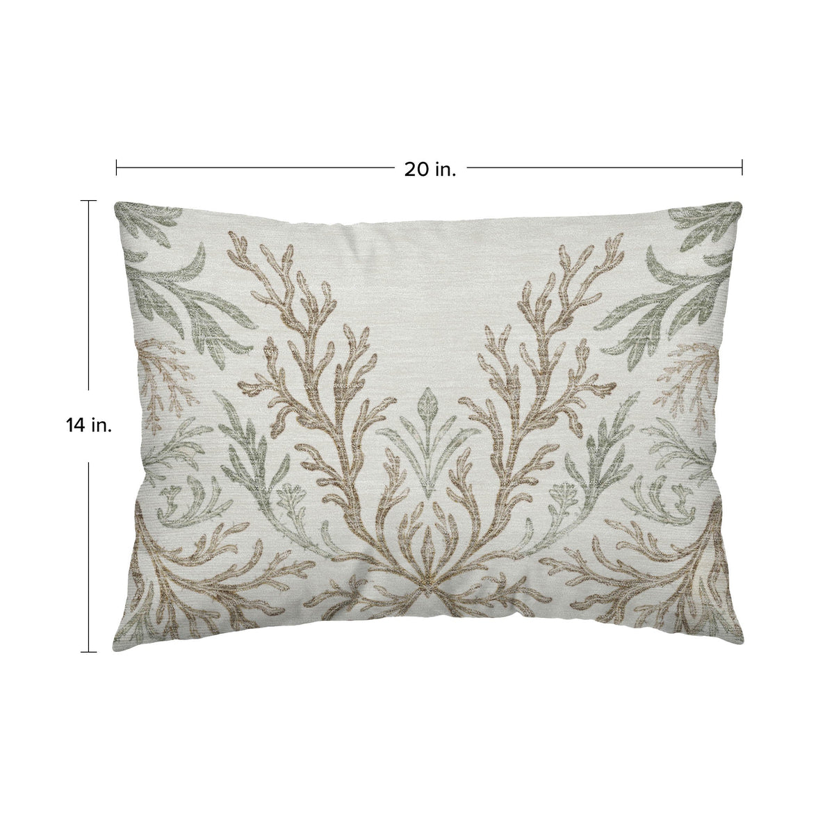 Bluewater BW11 Ivory Chenille Decorative Pillow