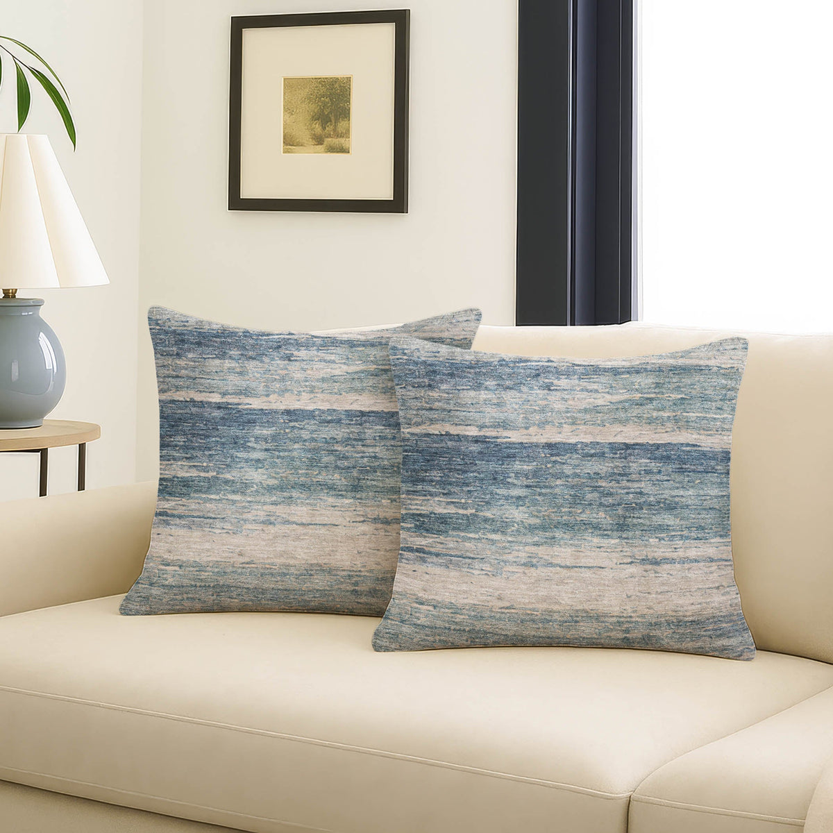 Bluewater BW12 Indigo Chenille Decorative Pillow