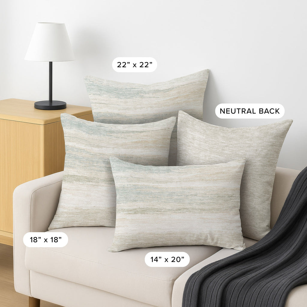 Bluewater BW12 Ivory Chenille Decorative Pillow