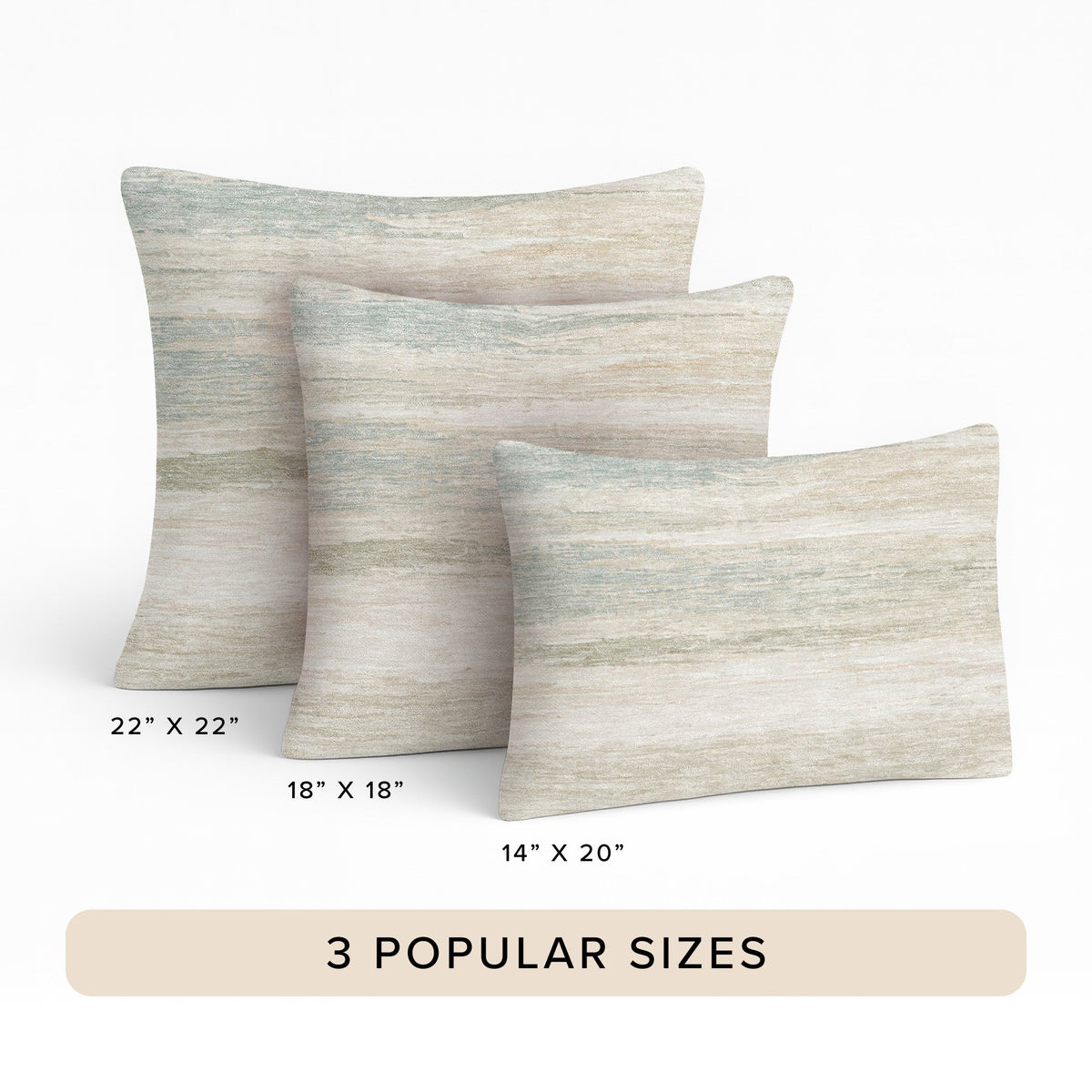 Bluewater BW12 Ivory Chenille Decorative Pillow