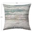 Bluewater BW12 Teal Chenille Decorative Pillow