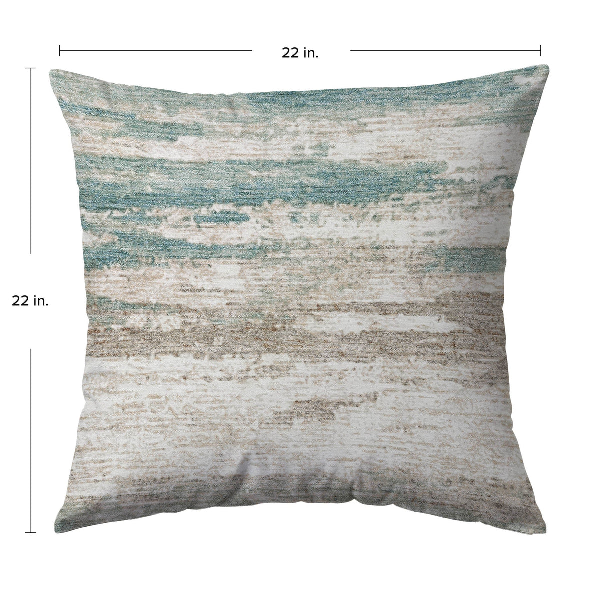 Bluewater BW12 Teal Chenille Decorative Pillow