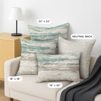 Bluewater BW12 Teal Chenille Decorative Pillow