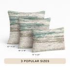 Bluewater BW12 Teal Chenille Decorative Pillow