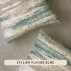 Bluewater BW12 Teal Chenille Decorative Pillow