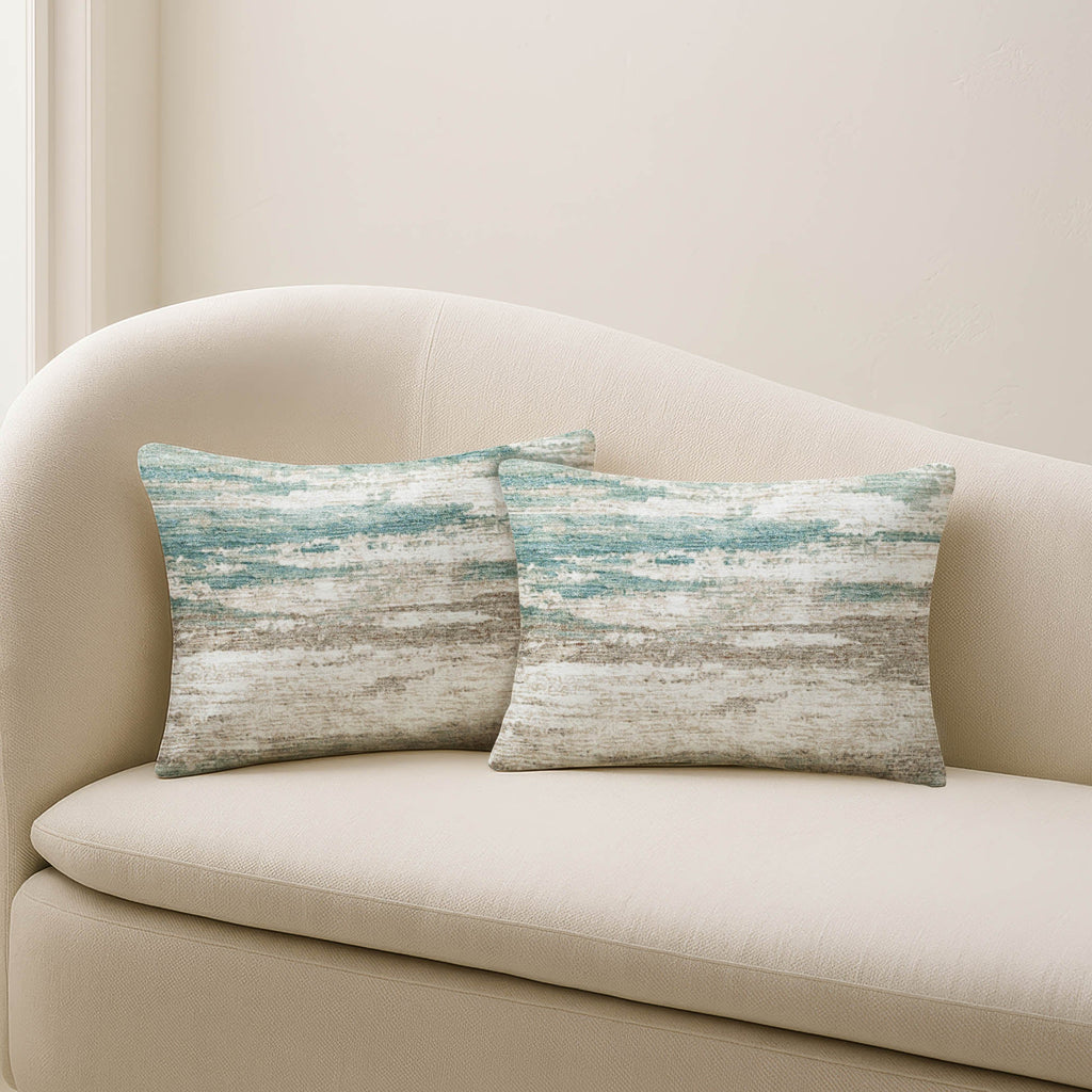 Bluewater BW12 Teal Chenille Decorative Pillow