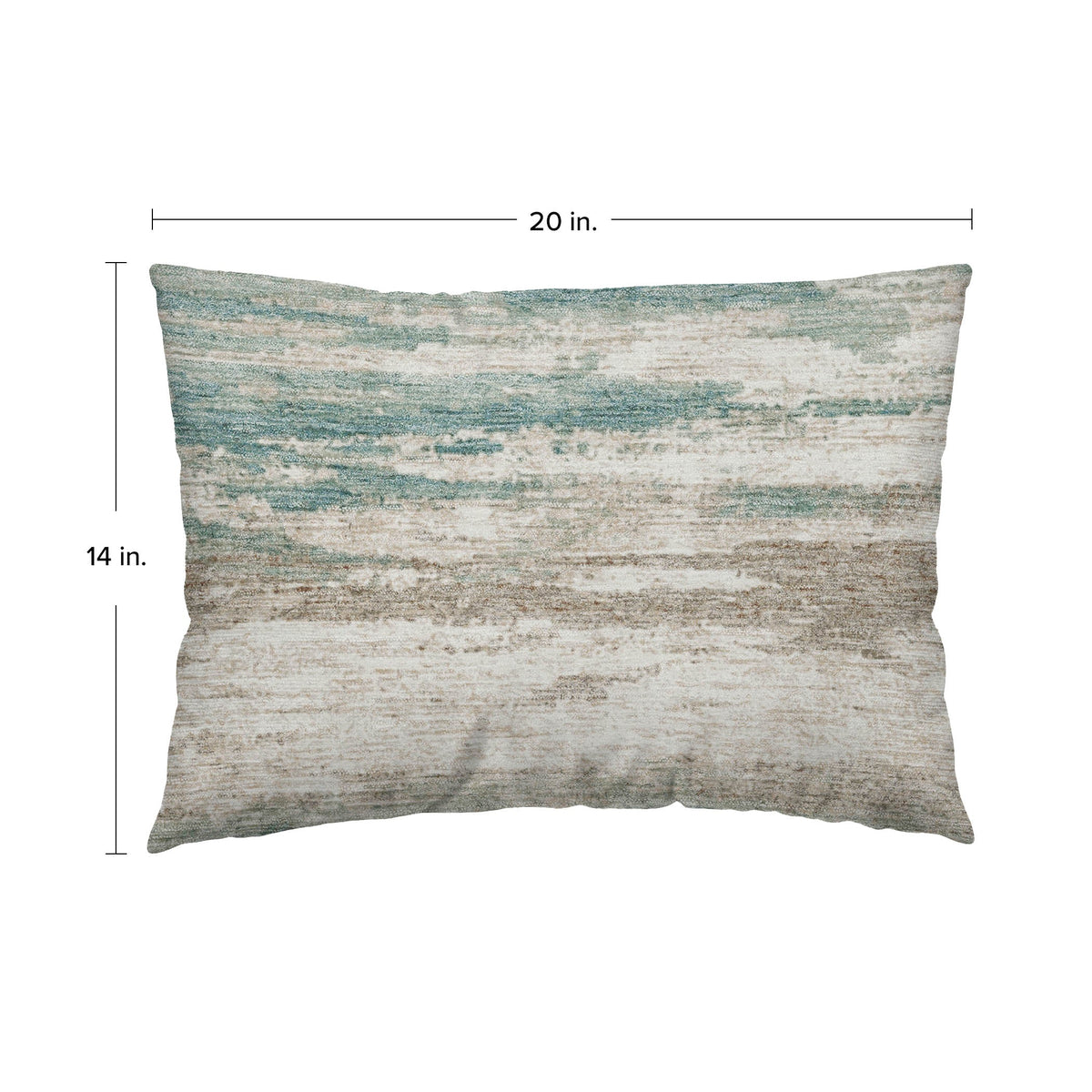 Bluewater BW12 Teal Chenille Decorative Pillow