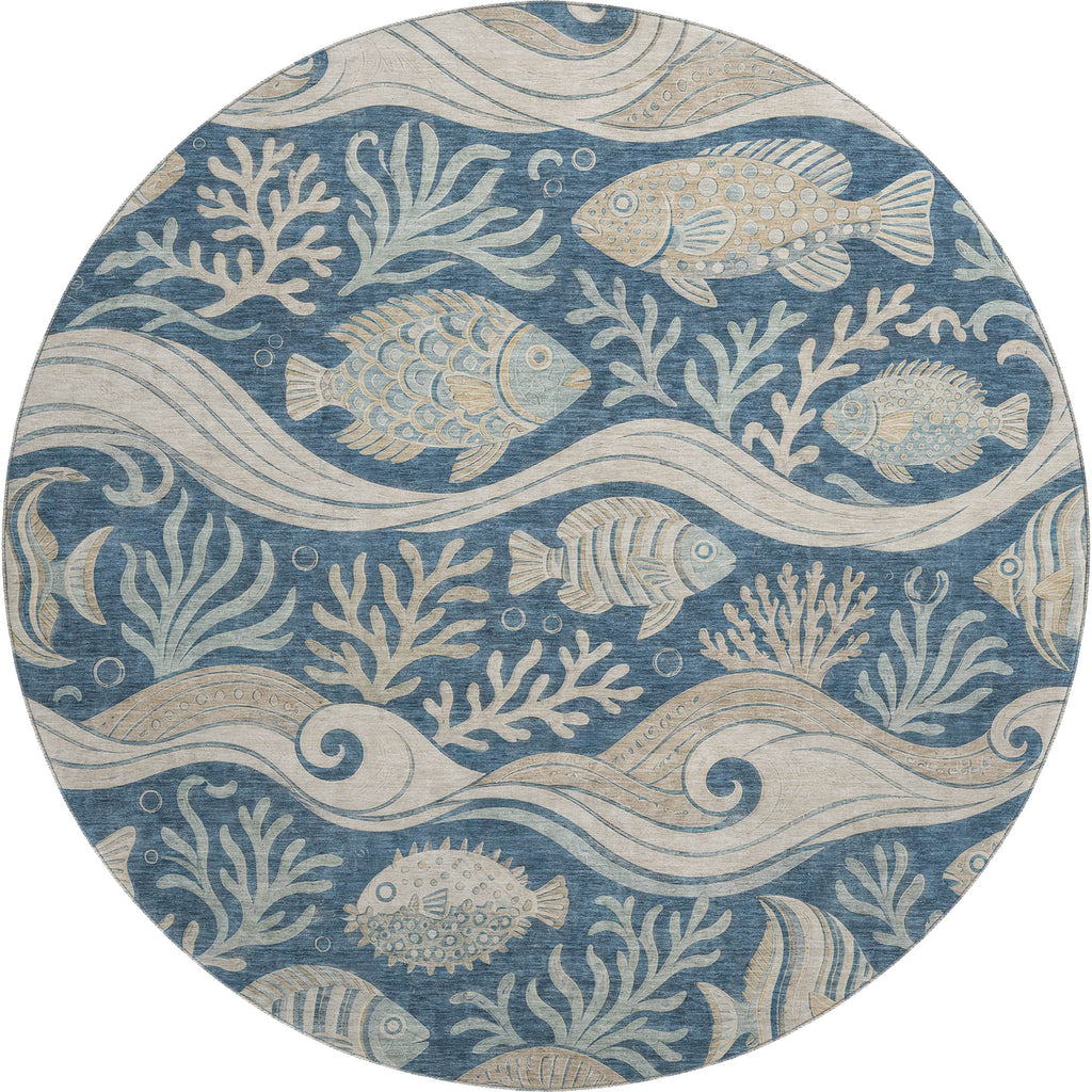 Bluewater BW13 Blue Rug