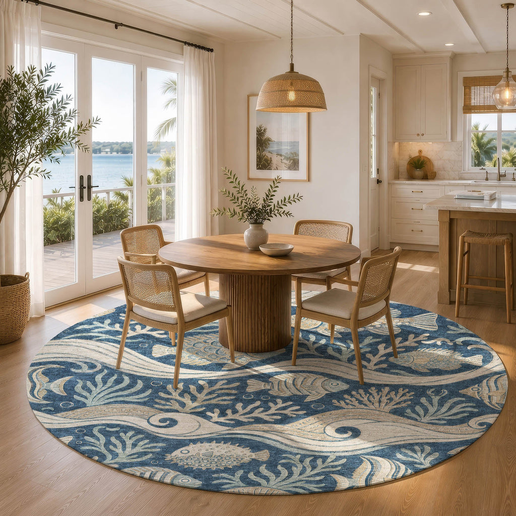Bluewater BW13 Blue Rug