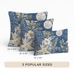 Bluewater BW1 Blue Chenille Decorative Pillow