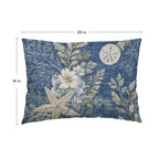Bluewater BW1 Blue Chenille Decorative Pillow