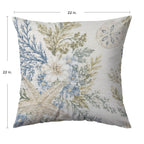 Bluewater BW1 Ivory Chenille Decorative Pillow