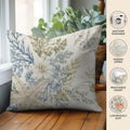 Bluewater BW1 Ivory Chenille Decorative Pillow