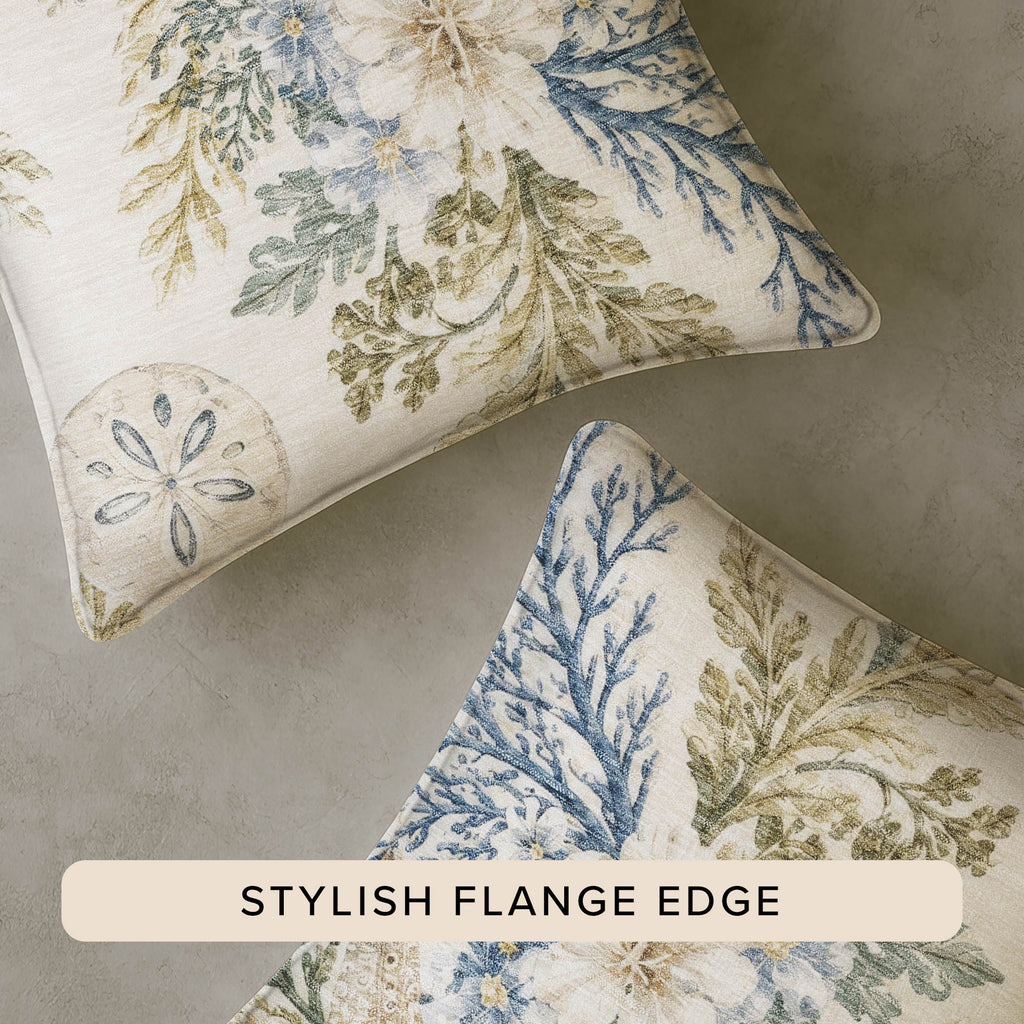 Bluewater BW1 Ivory Chenille Decorative Pillow