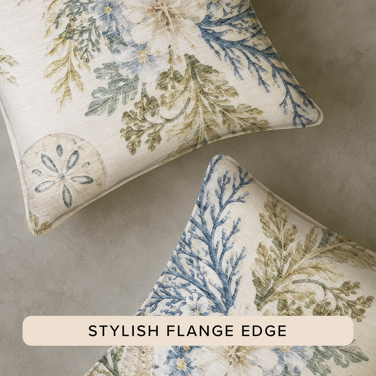 Bluewater BW1 Ivory Chenille Decorative Pillow