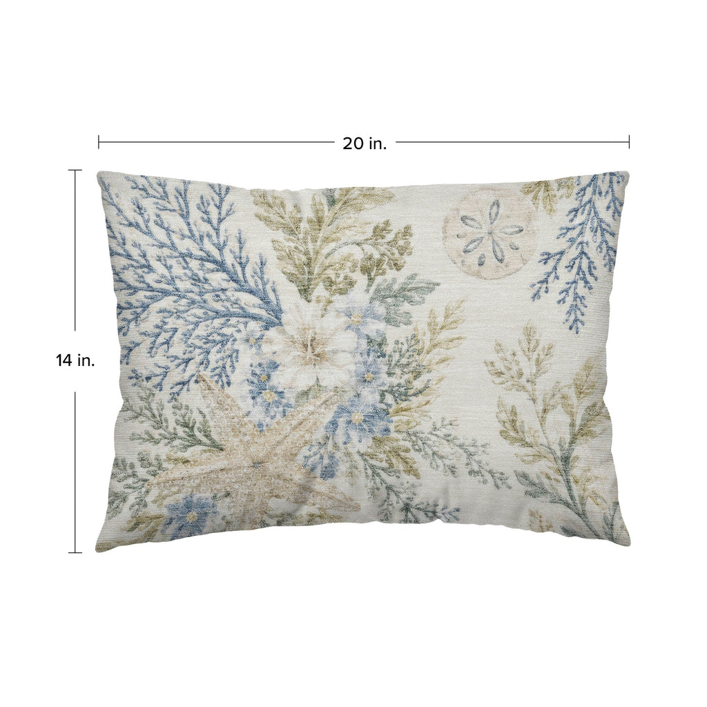 Bluewater BW1 Ivory Chenille Decorative Pillow