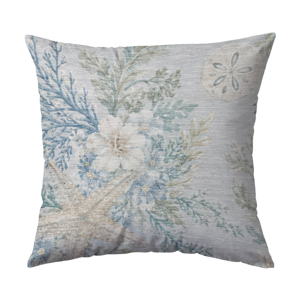 Bluewater BW1 Silver Chenille Decorative Pillow