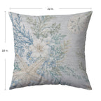 Bluewater BW1 Silver Chenille Decorative Pillow