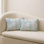 Bluewater BW1 Silver Chenille Decorative Pillow