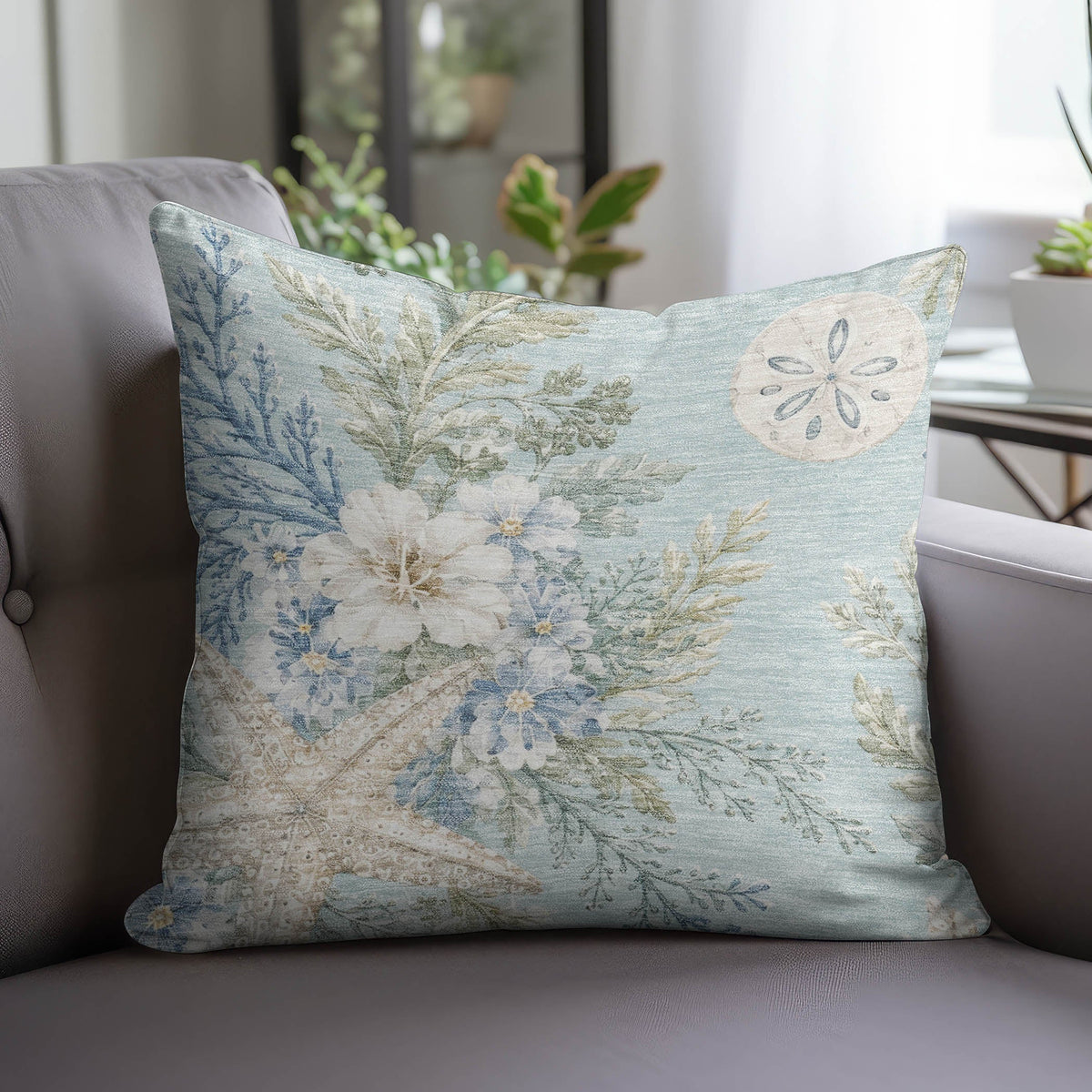 Bluewater BW1 Sky Chenille Decorative Pillow