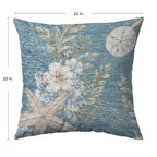 Bluewater BW1 Teal Chenille Decorative Pillow