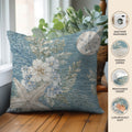 Bluewater BW1 Teal Chenille Decorative Pillow