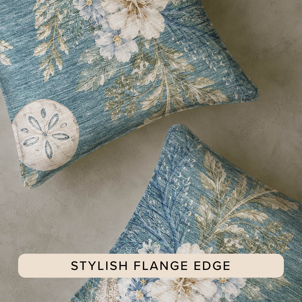 Bluewater BW1 Teal Chenille Decorative Pillow