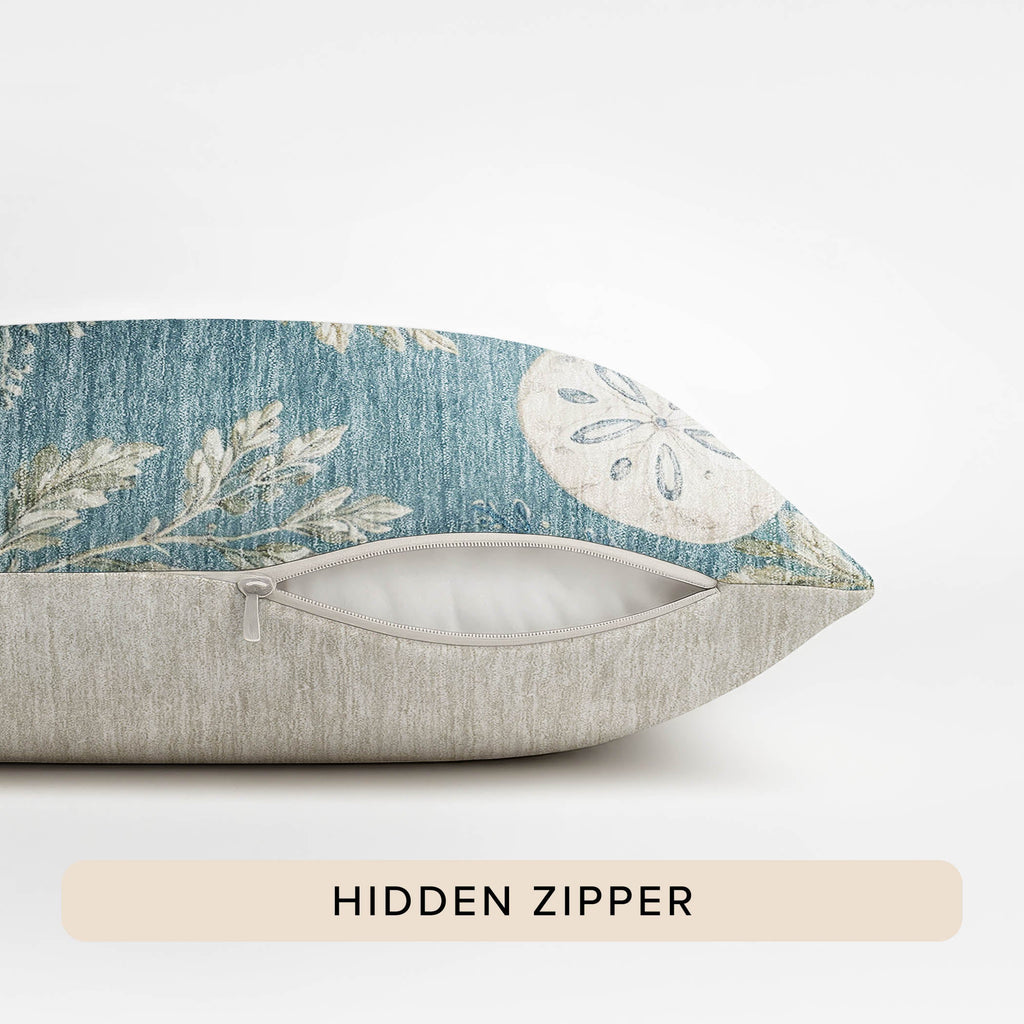Bluewater BW1 Teal Chenille Decorative Pillow