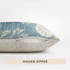 Bluewater BW1 Teal Chenille Decorative Pillow