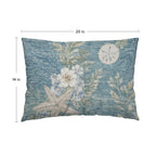 Bluewater BW1 Teal Chenille Decorative Pillow