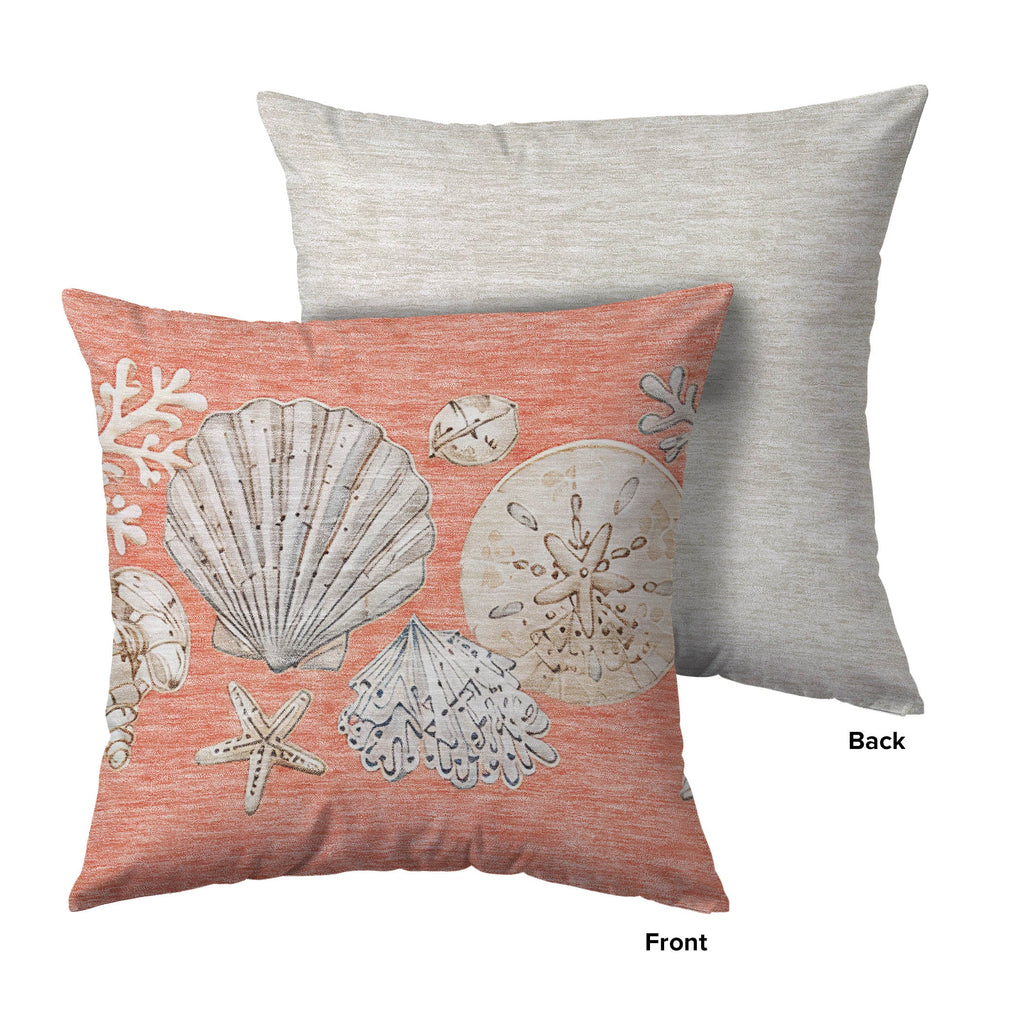 Bluewater BW2 Coral Chenille Decorative Pillow