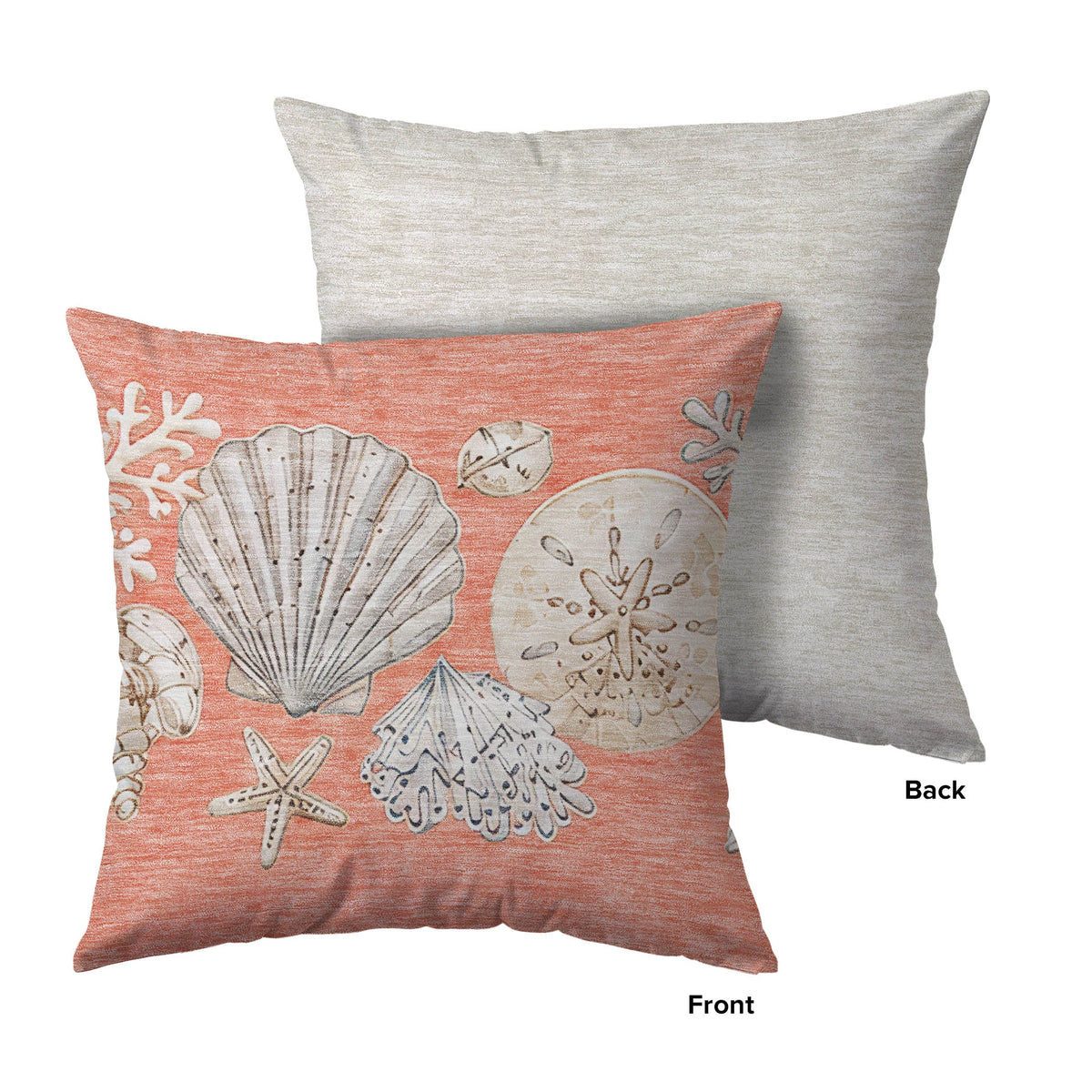 Bluewater BW2 Coral Chenille Decorative Pillow