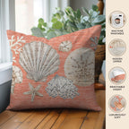 Bluewater BW2 Coral Chenille Decorative Pillow