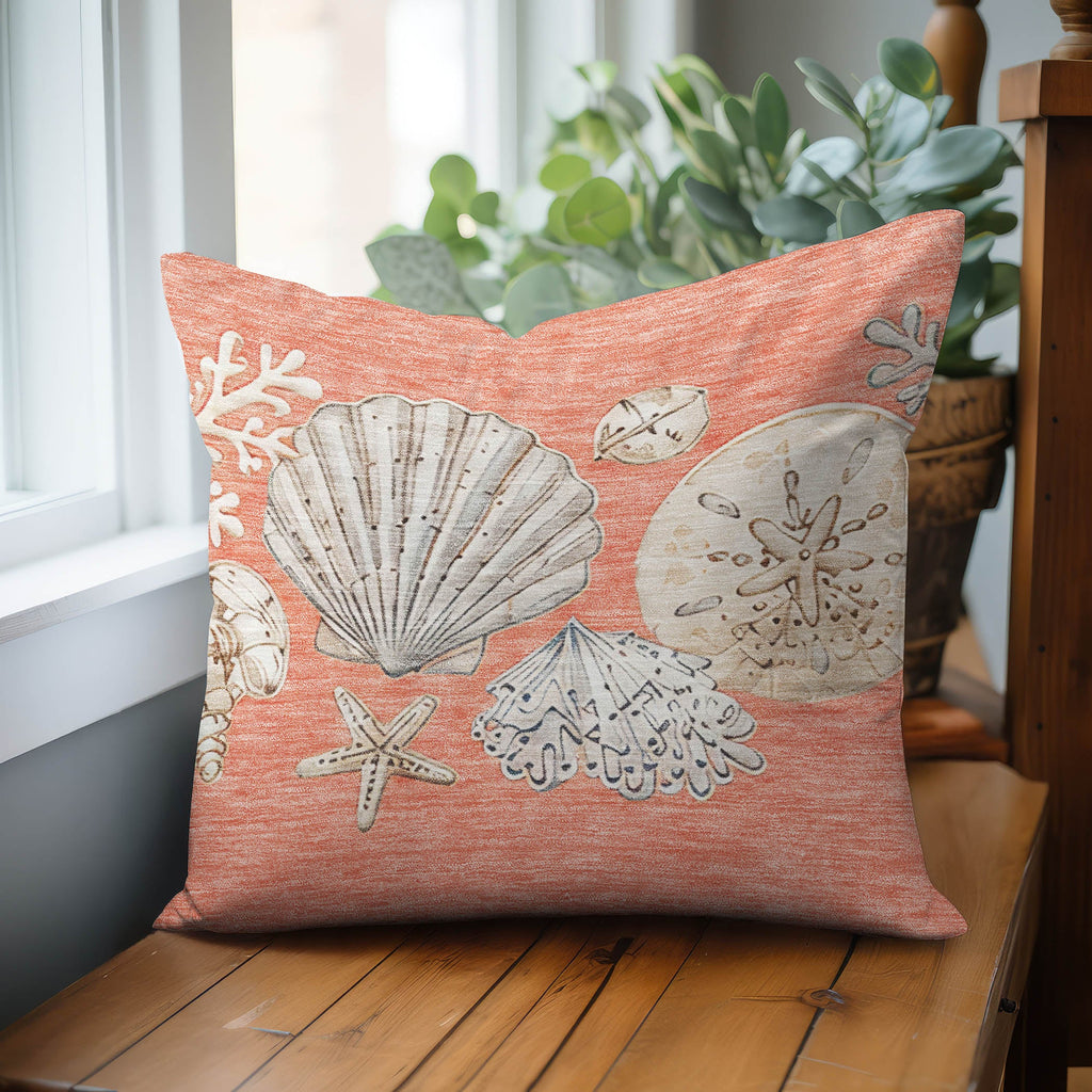 Bluewater BW2 Coral Chenille Decorative Pillow