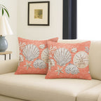 Bluewater BW2 Coral Chenille Decorative Pillow