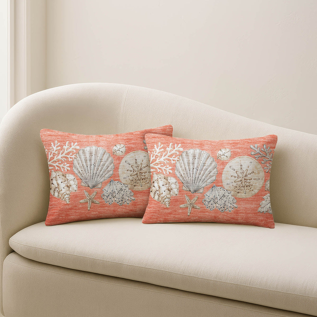 Bluewater BW2 Coral Chenille Decorative Pillow