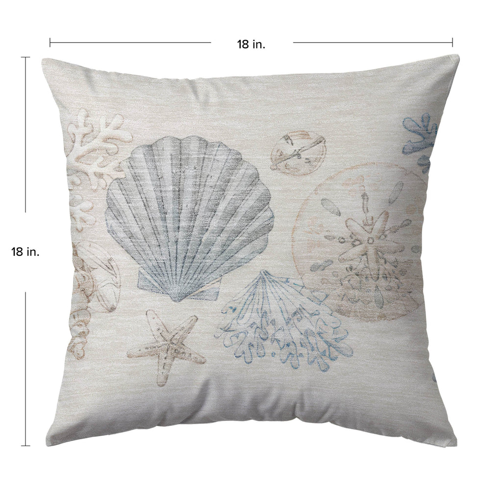 Bluewater BW2 Ivory Chenille Decorative Pillow