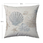 Bluewater BW2 Ivory Chenille Decorative Pillow