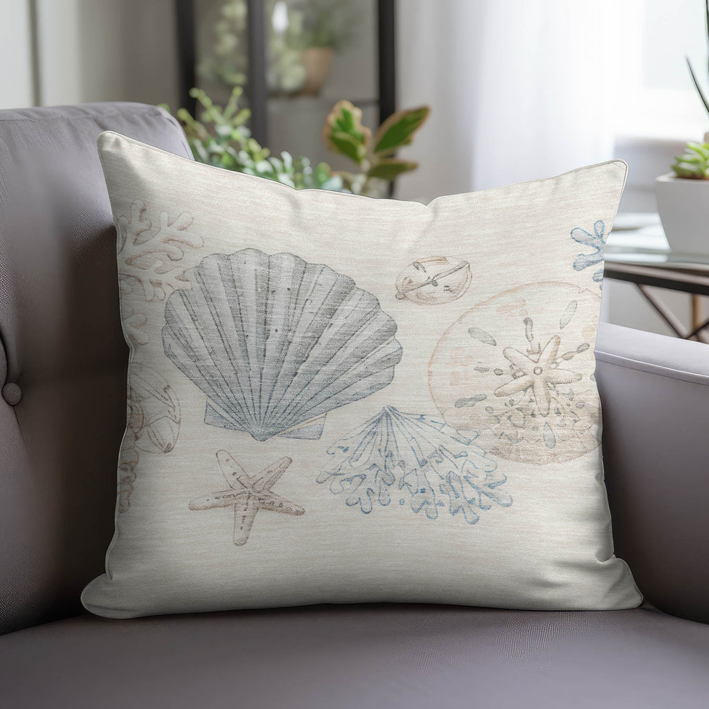 Bluewater BW2 Ivory Chenille Decorative Pillow