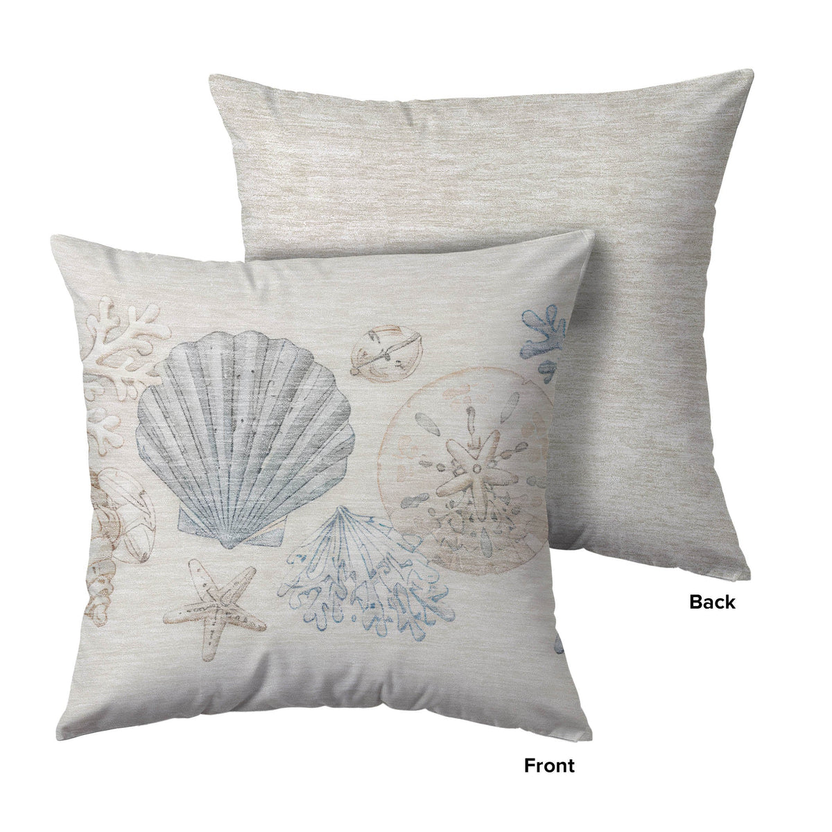 Bluewater BW2 Ivory Chenille Decorative Pillow