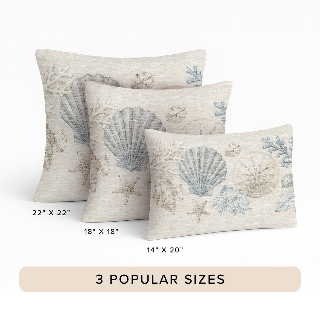 Bluewater BW2 Ivory Chenille Decorative Pillow