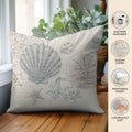 Bluewater BW2 Ivory Chenille Decorative Pillow