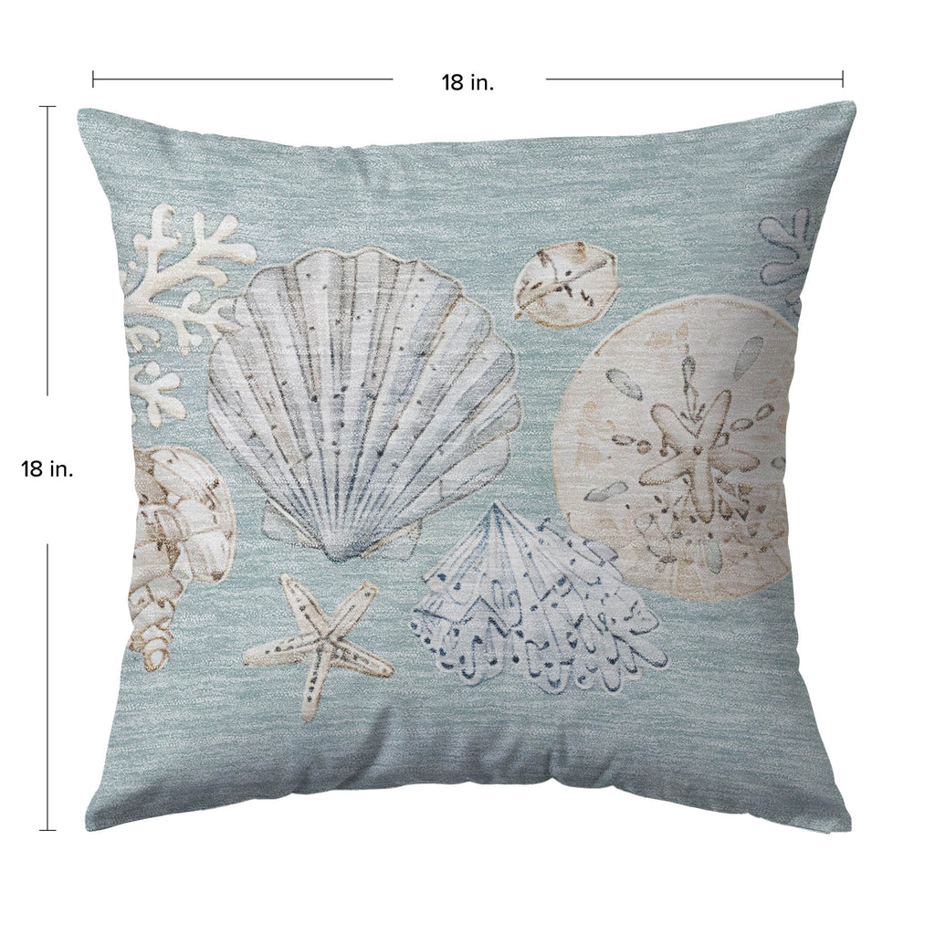 Bluewater BW2 Seafoam Chenille Decorative Pillow