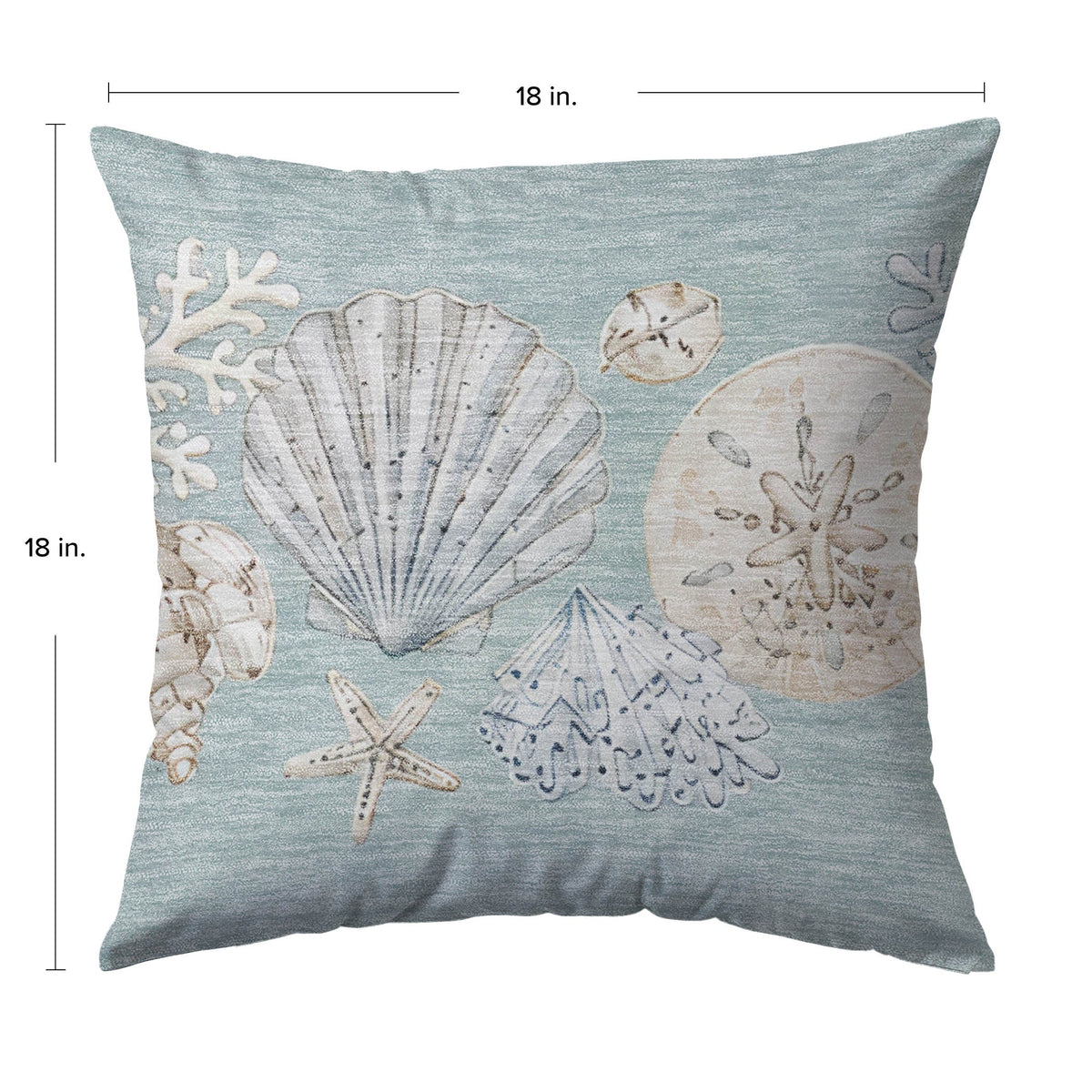 Bluewater BW2 Seafoam Chenille Decorative Pillow