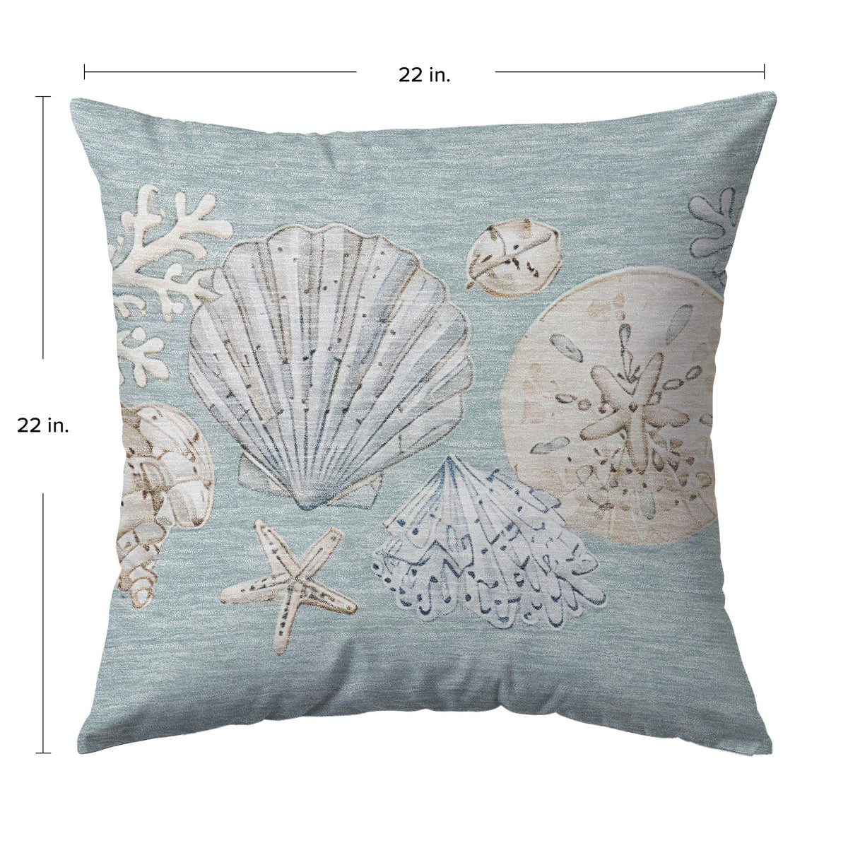 Bluewater BW2 Seafoam Chenille Decorative Pillow