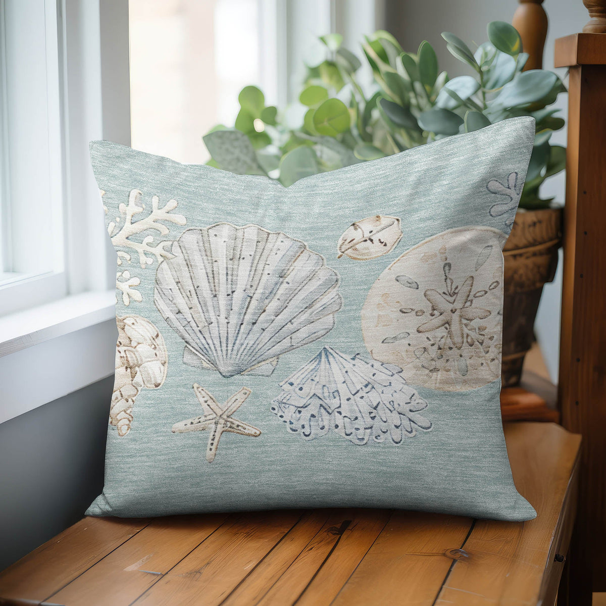 Bluewater BW2 Seafoam Chenille Decorative Pillow