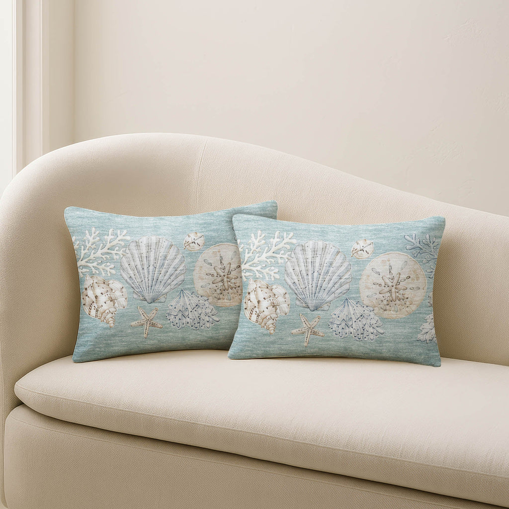 Bluewater BW2 Seafoam Chenille Decorative Pillow