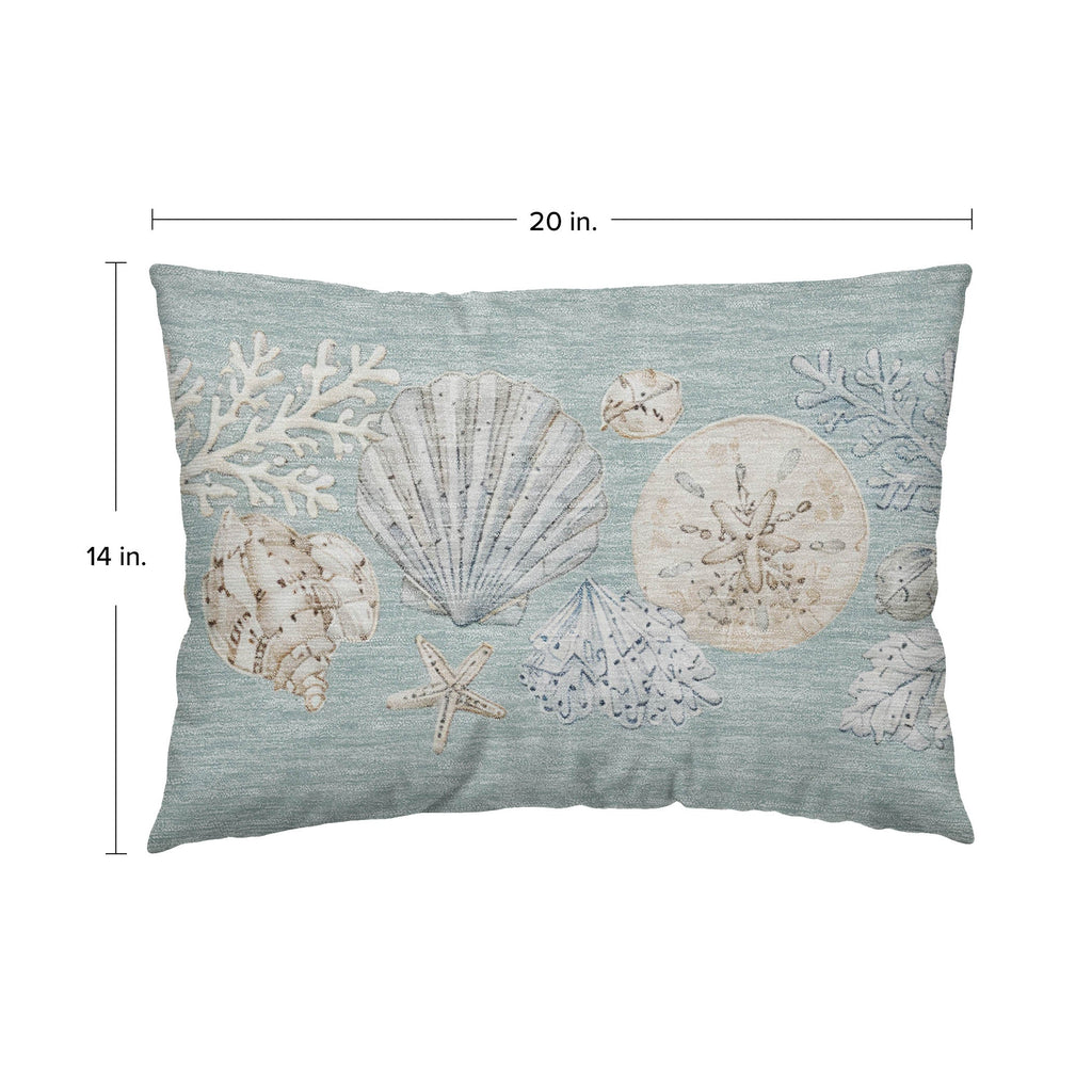 Bluewater BW2 Seafoam Chenille Decorative Pillow