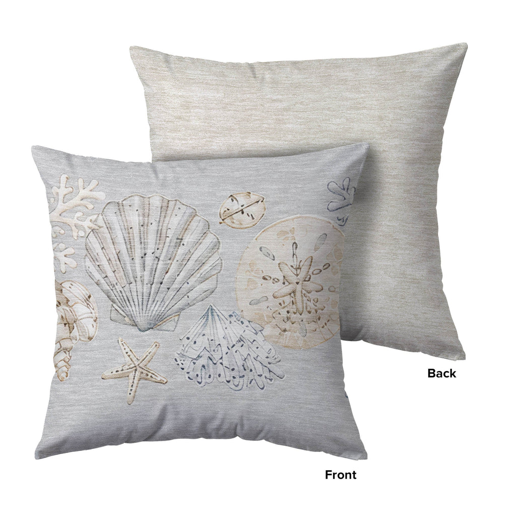 Bluewater BW2 Silver Chenille Decorative Pillow